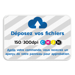 Panneau de parking 3:2 - Personnalisé