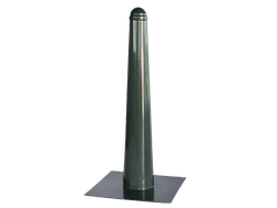 Trottoirpaal type Hagenaartje - met voetplaat - groen RAL 6012
