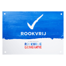 Bord Rookvrije Generatie - formaat A3 (420x297mm)