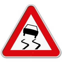 Panneau G2000 - A15 - Chaussée glissante