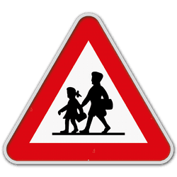 Panneau de signalisation A23