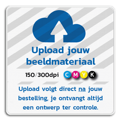 Informatiebord 1400x1400mm reflecterend met je eigen opdruk