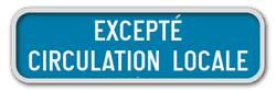 Panneau de signalisation GIV