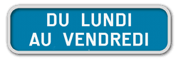 Panneau G2000 - G type V - Panneaux additionnels d'arrêt et de stationnement
