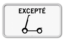 Panneau de signalisation M22