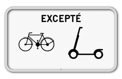 Panneau de signalisation M23
