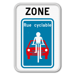 Panneau de signalisation ZONE - F111