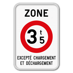 Panneau de signalisation ZC21T