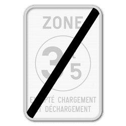 Panneau de signalisation ZC21T/