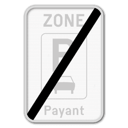 Panneau de signalisation ZE9aT/