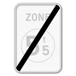 Panneau de signalisation ZC21/