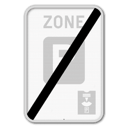Panneau de signalisation ZE9b disque de stationnement