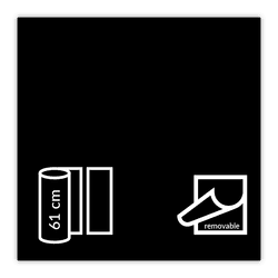 Vinyle noir brillant - Amovible