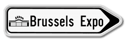 Panneau G2000 - F33a - Signal de direction à distance (droite)