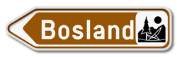 Panneau de signalisation F33c (gauche)