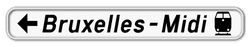 Panneau de signalisation F34a (gauche)