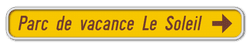 Panneau de signalisation F37