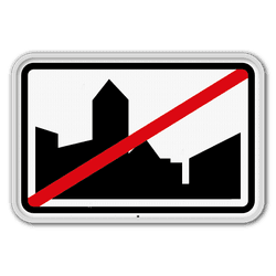 Panneau de signalisation F3b