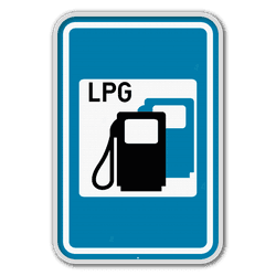 Panneau de signalisation F63 - Station-service avec spécification