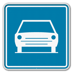 Panneau de signalisation F9