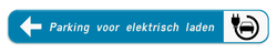 Wegwijzer elektrische oplaadpalen