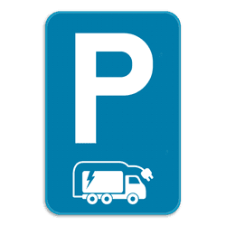 Parkeerbord Elektrische Vrachtwagen