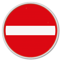 Panneau G2000 - C1 - Sens interdit pout tout conducteur