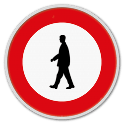 Panneau de signalisation C19