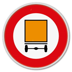 Panneau de signalisation C24a
