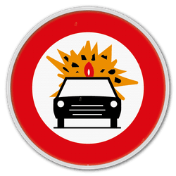 Panneau de signalisation C24b