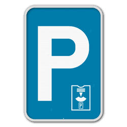 Panneau de signalisation E9a Disque de stationnement
