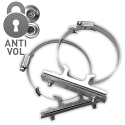 Kit de support variable - Anti-vol  en acier inoxydable (2 pièces)