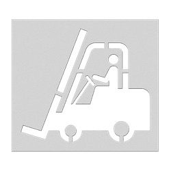 Pochoir Gabarits de pulvérisation pour le marquage routier - chariot élévateur à fourche