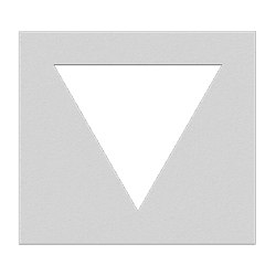 Pochoir triangle c&eacute;dez le passage - plusieurs dimensions