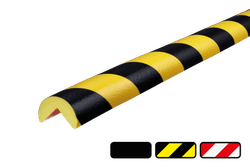 Hoekbescherming - kunststof stootbescherming &Oslash;40mm type A - zelfklevend of magnetisch