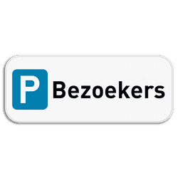 Parkeerplaats bord - Bezoekers