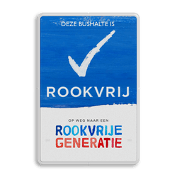 Informatiebord Rookvrije Bushalte - Rookvrije Generatie