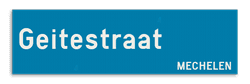 Straatnaambord Mechelen