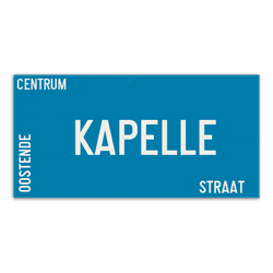 Personaliseerbaar straatnaambord Oostende