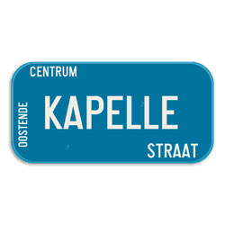 Personaliseerbaar SB250 straatnaambord Oostende