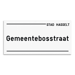 Straatnaambord Hasselt (nieuw)