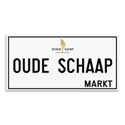 Personaliseerbaar Gents straatnaambord