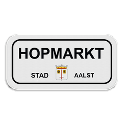 Personaliseerbaar SB250 straatnaambord Aalst