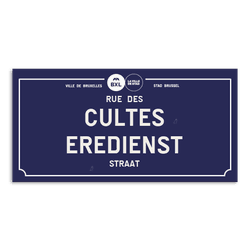 Personaliseerbaar Brussels straatnaambord