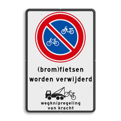 Verkeersbord E3 (brom)fietsen worden verwijderd + wegknipregeling