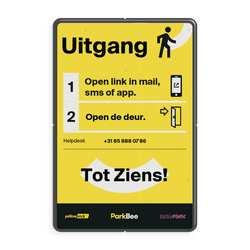Informatiebord Uitgang, Tot ziens - 2:3 - ParkBee