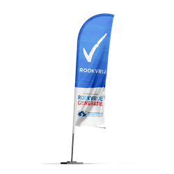 Beachflag 800x2200mm - Rookvrije Generatie