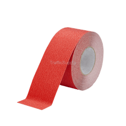 Ruban rouge antid&eacute;rapant pour marquage au sol &ndash; Rouleau 18,3 m