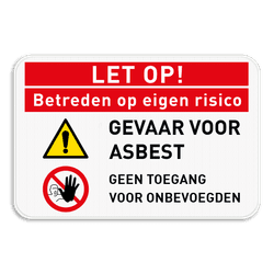 Veiligheidsborden Terrein