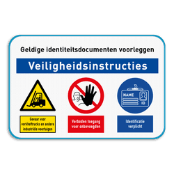 Veiligheidsborden Terrein